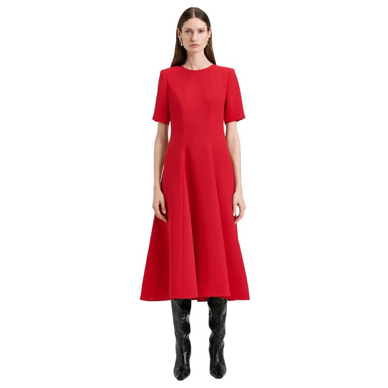 Veronika Maine Double Weave Midi Dress image number 0